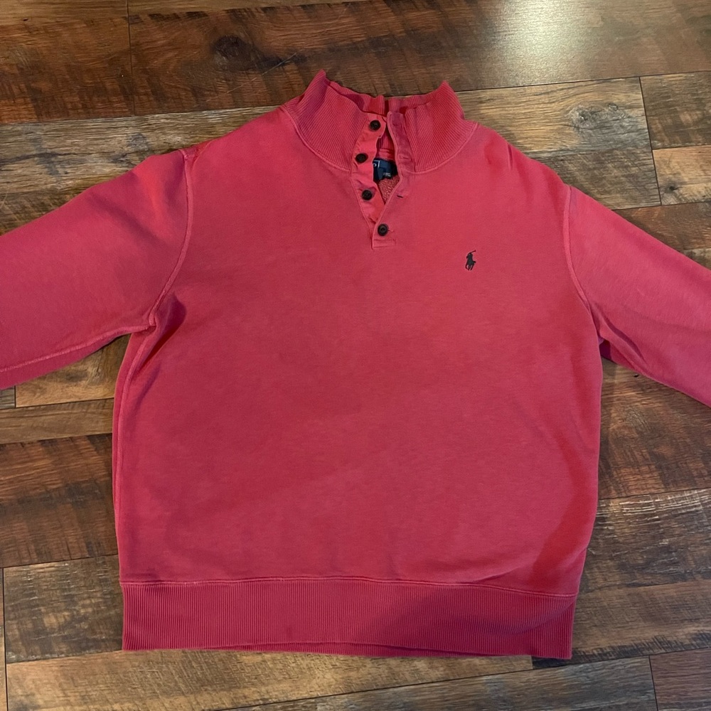 Ralph Lauren,Dark Pink, Mock Neck Sweater, great condition. No stains or damage